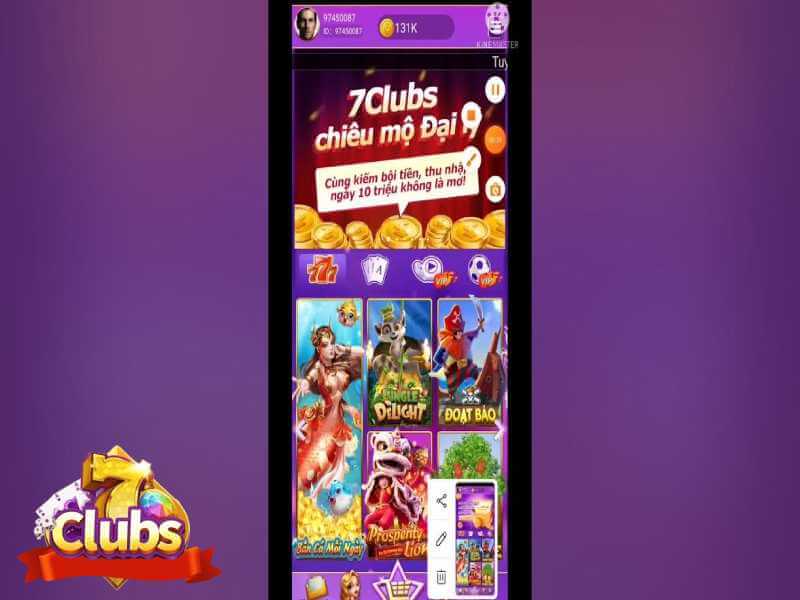 Hướng dẫn tải app game bài 7clubs cho tân cược siêu nhanh, siêu dễ
